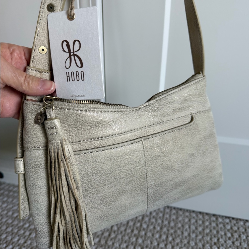 HOBO Crossbody NWT- Light Tan with Gold (Paulette Small Crossbody)